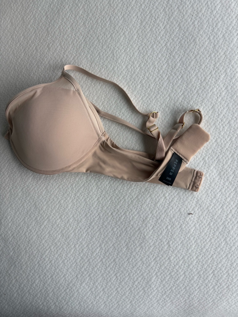 Pepper Nude Lightly Padded T-Shirt Bra — Soft Beige